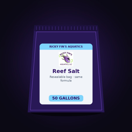 Ricky Fin's Reef Salt 50-Gallon Bag